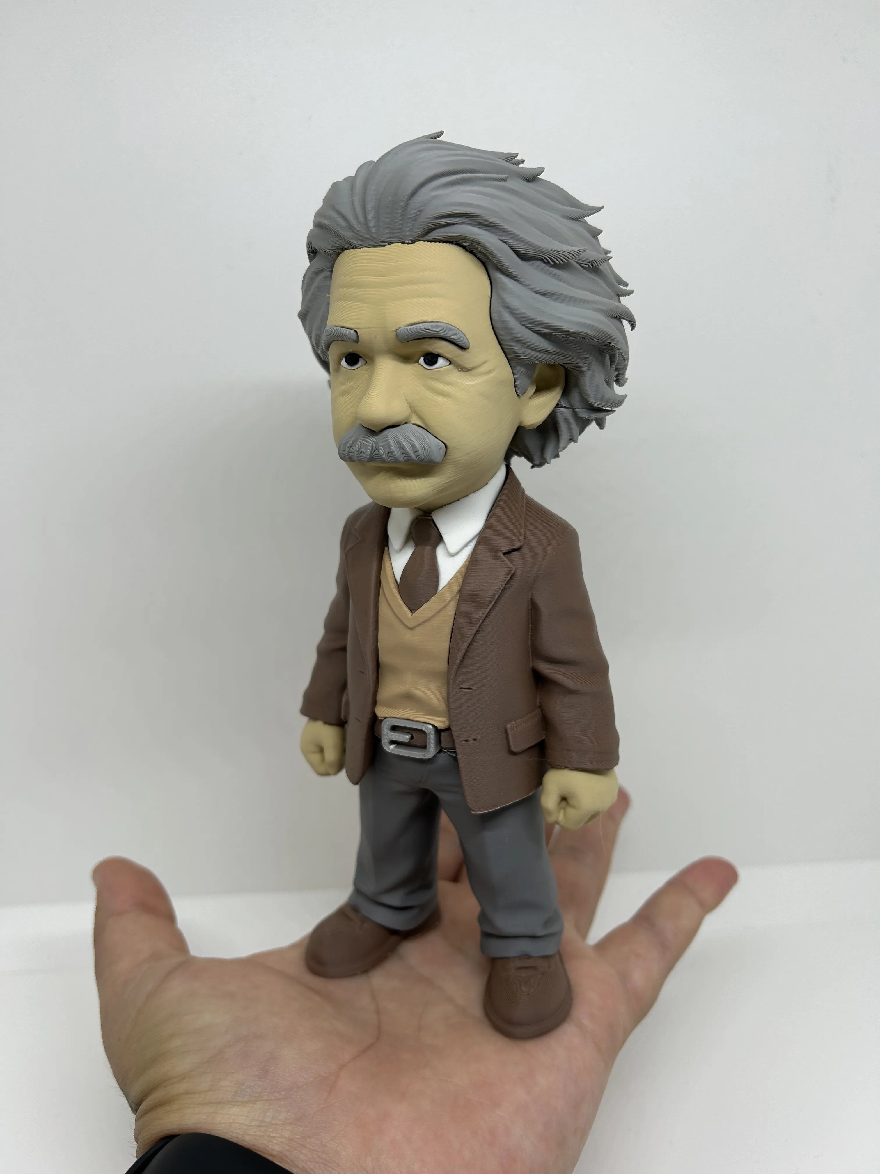 Albert Einstein Figure 3D Print 20cm Gamer Movie Fan Gift Office Display