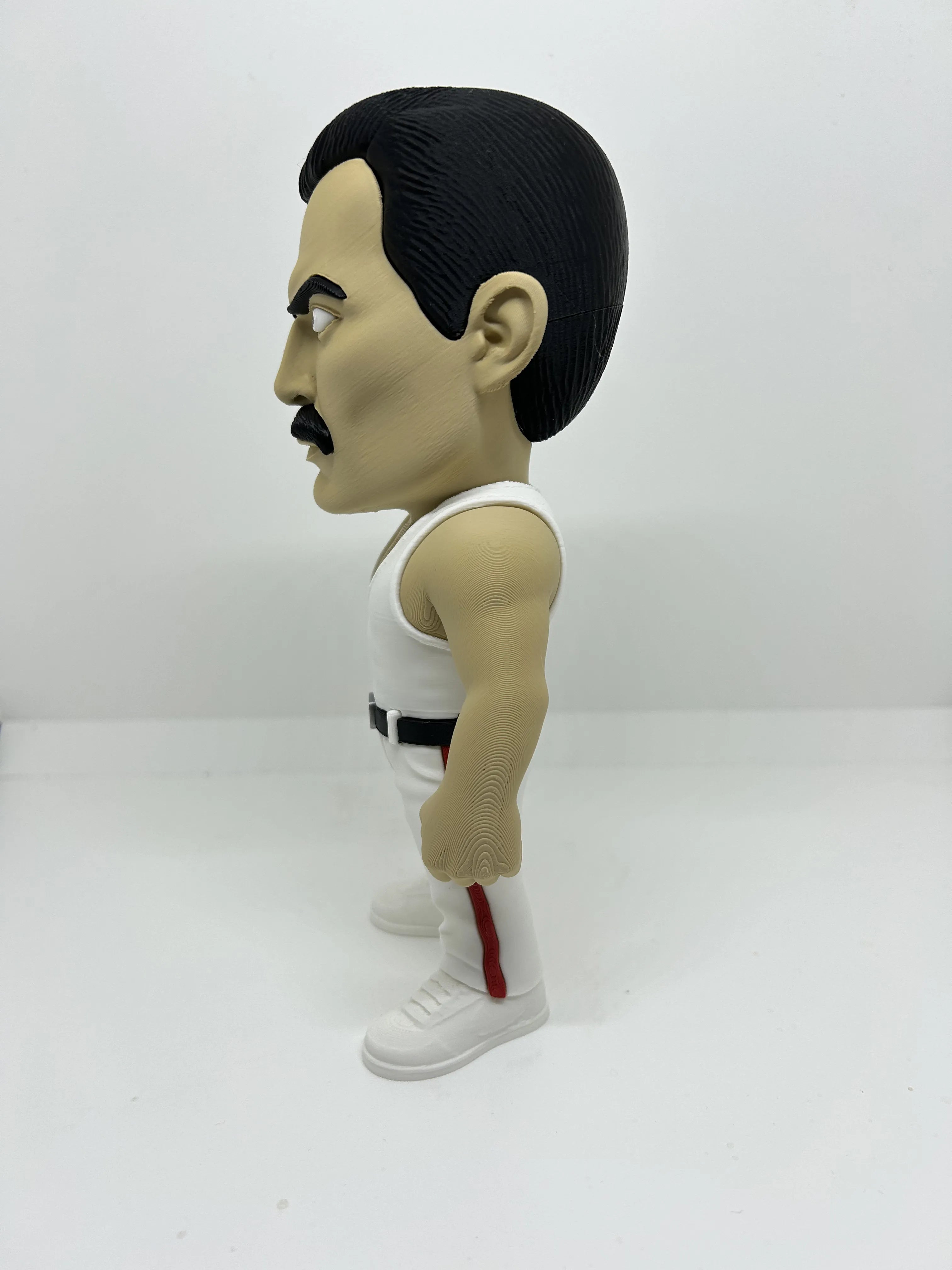 Freddy Mercury Figure 3D Print 20cm Gamer Music Fan Gift Office Display