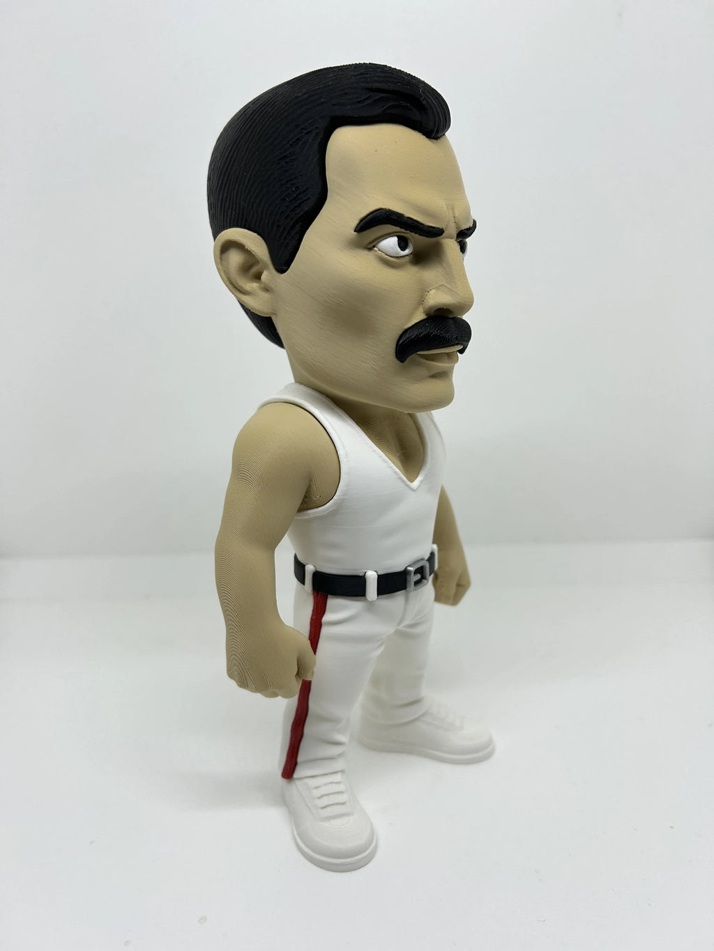 Freddy Mercury Figure 3D Print 20cm Gamer Music Fan Gift Office Display