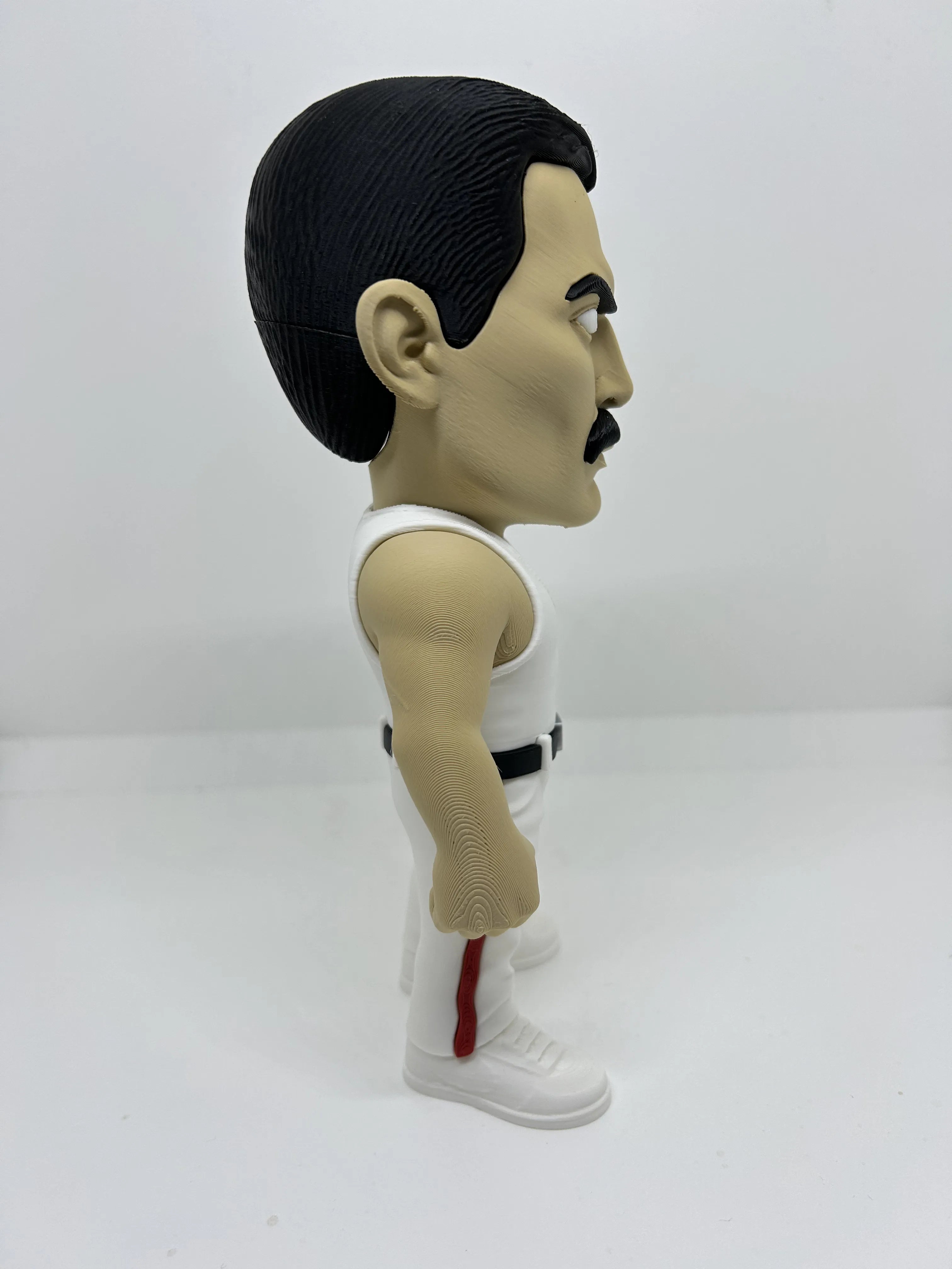 Freddy Mercury Figure 3D Print 20cm Gamer Music Fan Gift Office Display