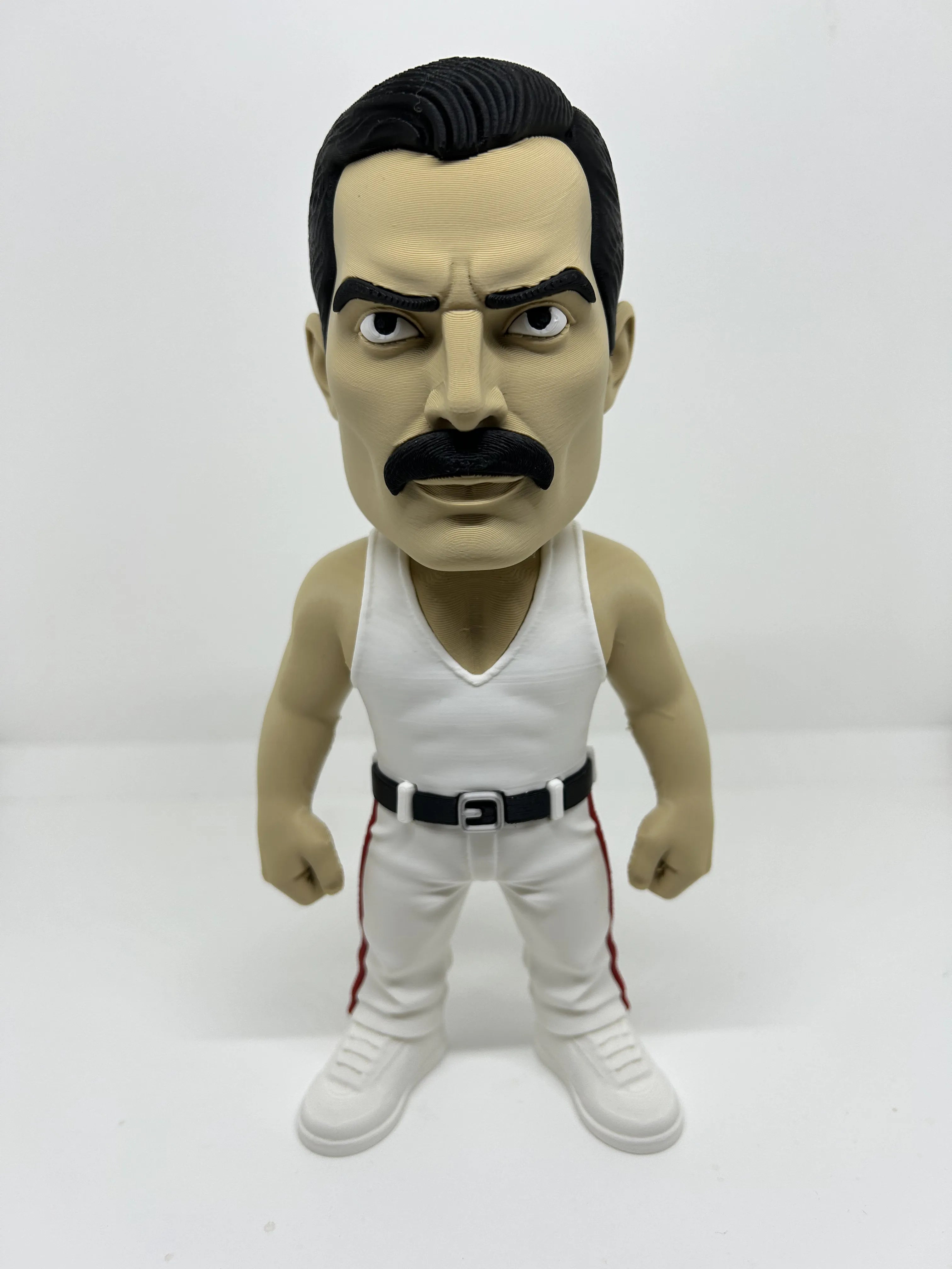 Freddy Mercury Figure 3D Print 20cm Gamer Music Fan Gift Office Display