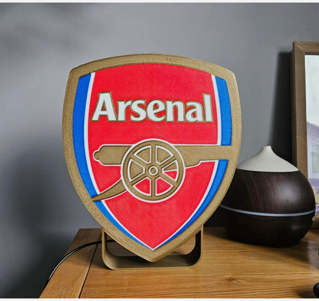 Arsenal Football Club LED Lightbox Nightlight USB Powered LED Lamp ,Man Cave, Bar