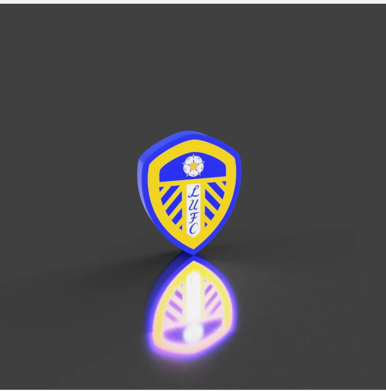 Leeds United Football Club LED Lightbox Nightlight USB Powered LED Lamp ,Man Cave, Bar