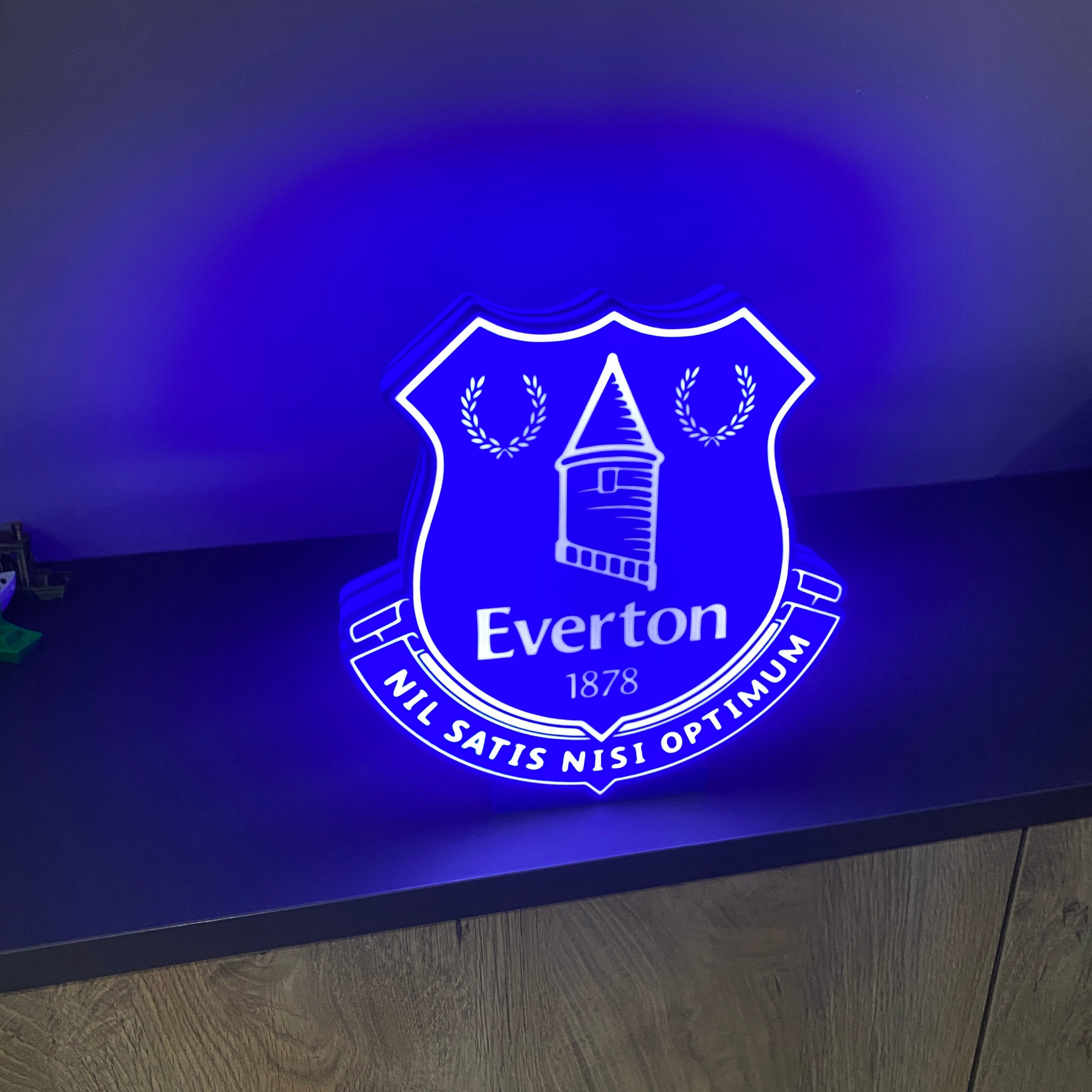 Everton Football Club LED Lightbox Nightlight USB Powered LED Lamp ,Man Cave, Bar