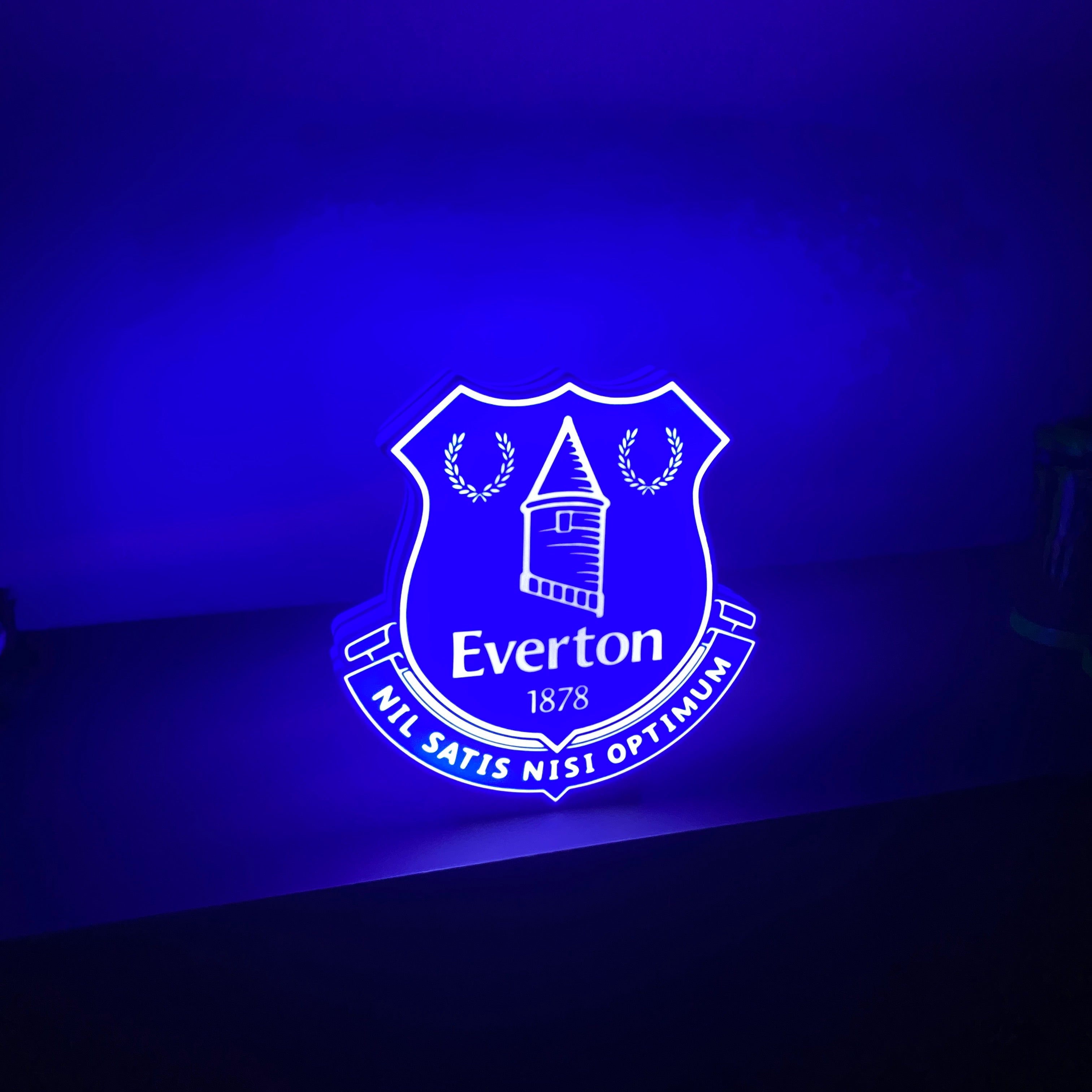 Everton Football Club LED Lightbox Nightlight USB Powered LED Lamp ,Man Cave, Bar