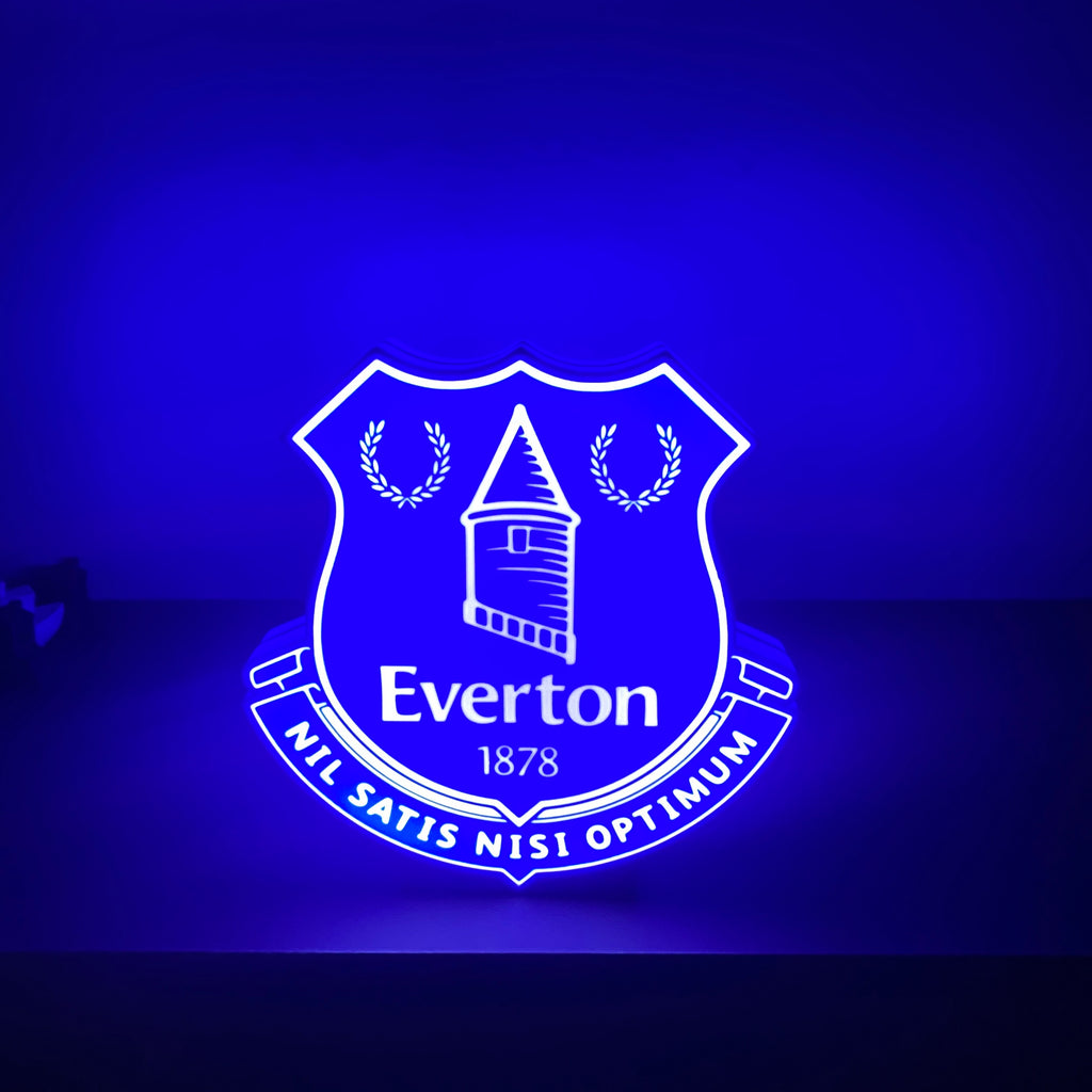 Everton Football Club LED Lightbox Nightlight USB Powered LED Lamp ,Man Cave, Bar