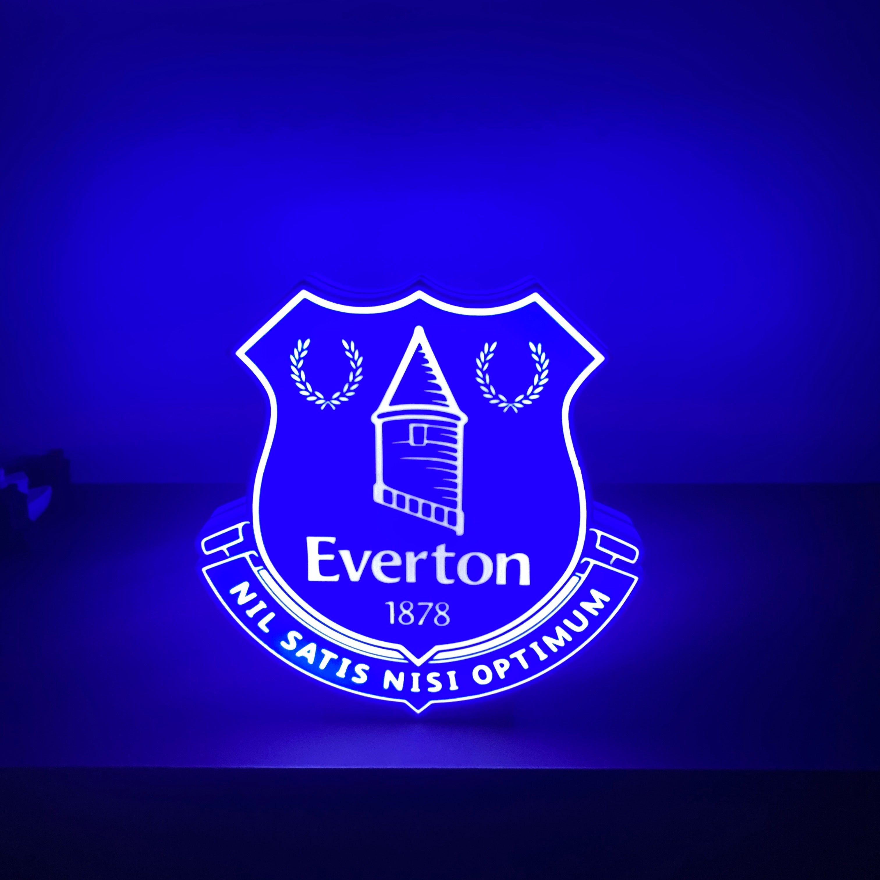 Everton Football Club LED Lightbox Nightlight USB Powered LED Lamp ,Man Cave, Bar