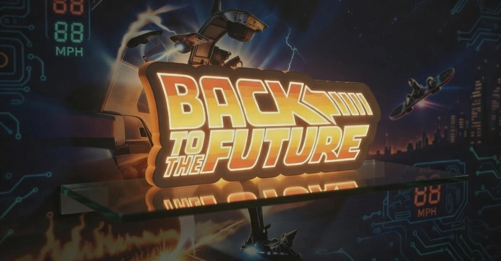 Back to the Future LED Lightbox Sign USB Lamp Retro Gift Mancave Cinema Room