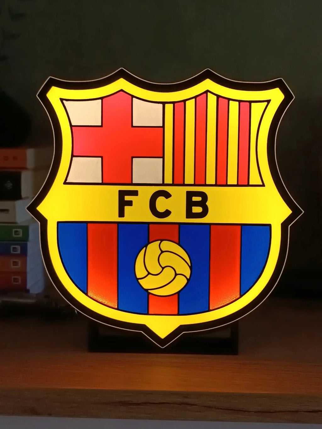 Barcelona FC Football Club LED Lightbox Badge - USB Powered