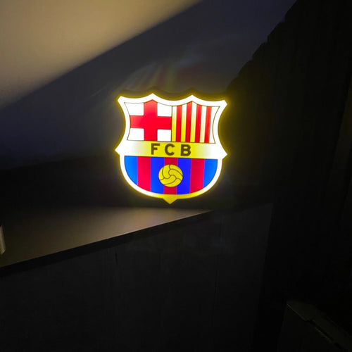 Barcelona FC Football Club LED Lightbox Badge - USB Powered