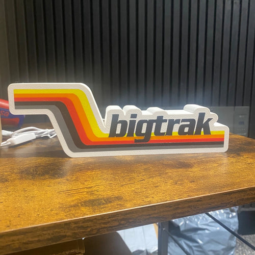 Bigtrak Retro Logo USB LED Sign USB Lamps Lightbox Collector