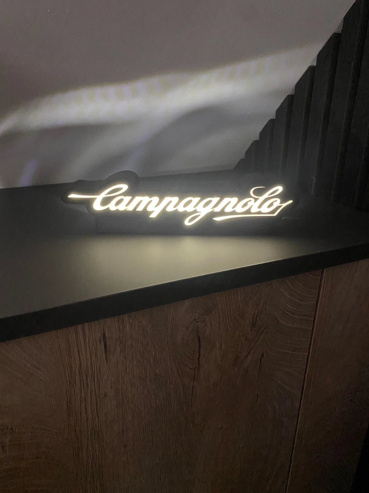 Campagnolo Logo LED Light Box Sign Bike Lamp Garage Tool Wall Decor USB Powered