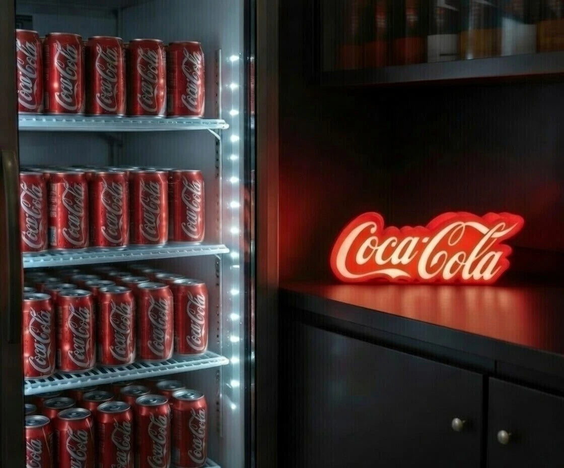 Coca Cola LED Light Up Sign Lightbox USB Powered Lamp Vintage Gift Man Cave