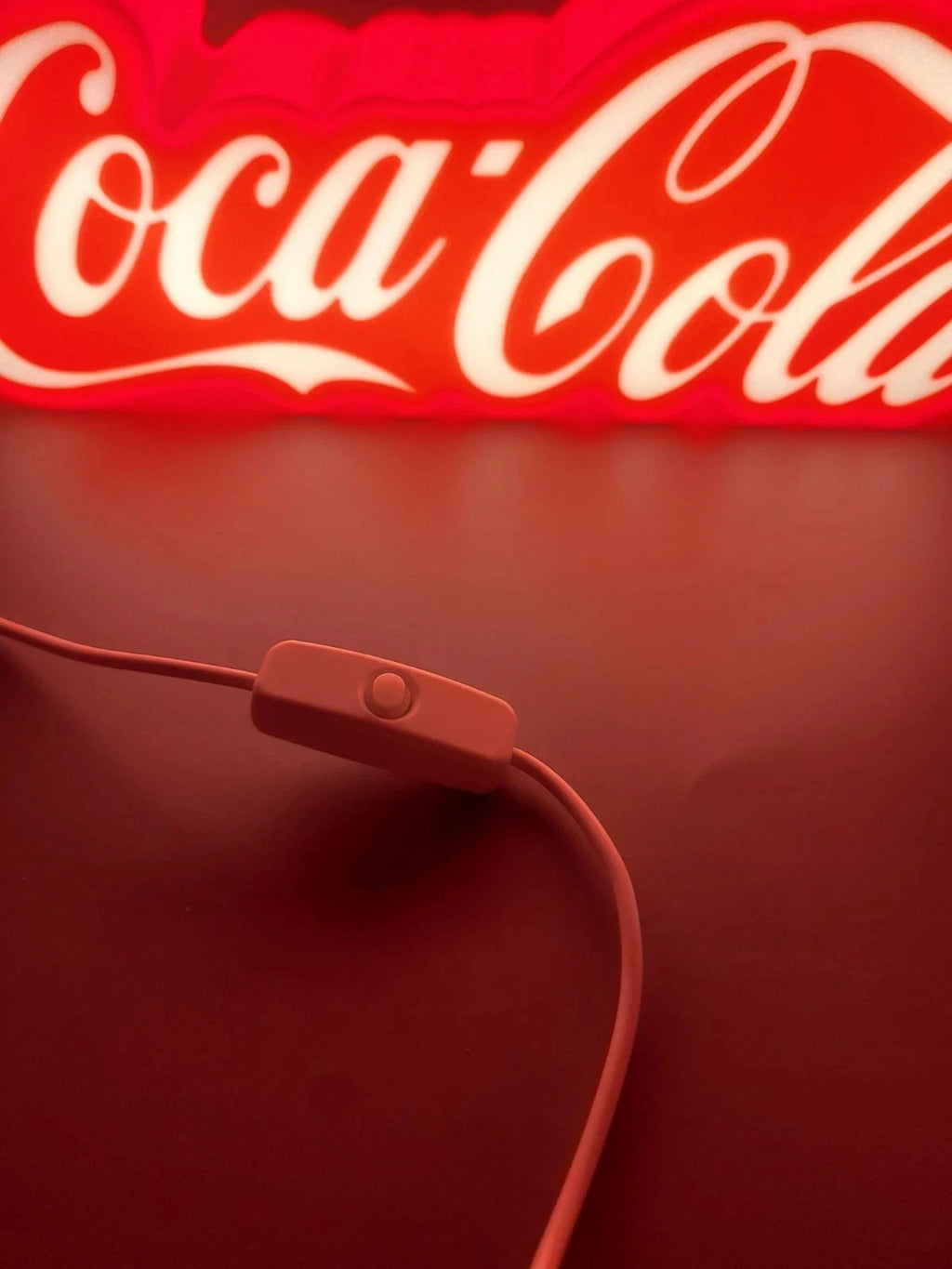 Coca Cola LED Light Up Sign Lightbox USB Powered Lamp Vintage Gift Man Cave