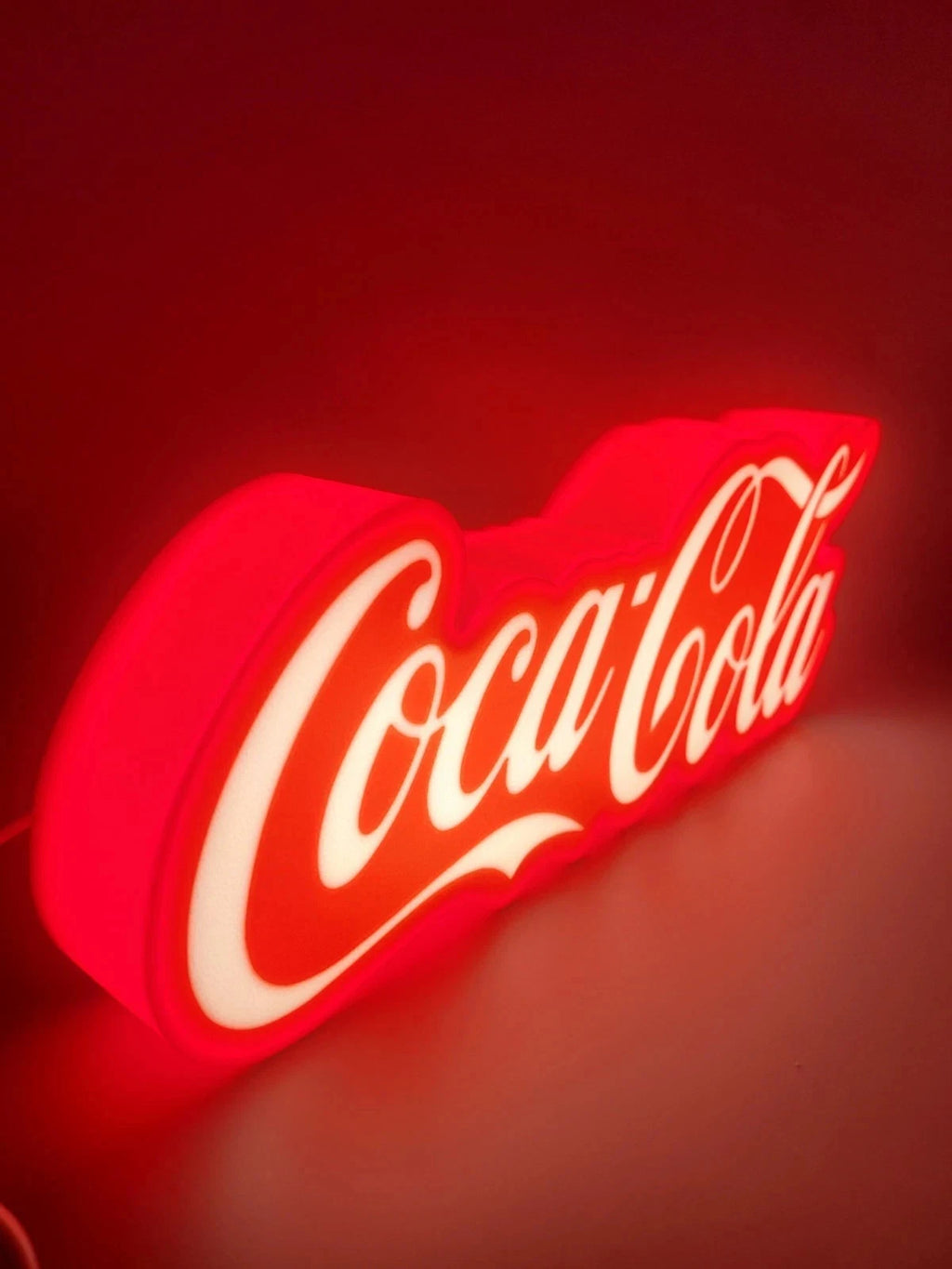 Coca Cola LED Light Up Sign Lightbox USB Powered Lamp Vintage Gift Man Cave