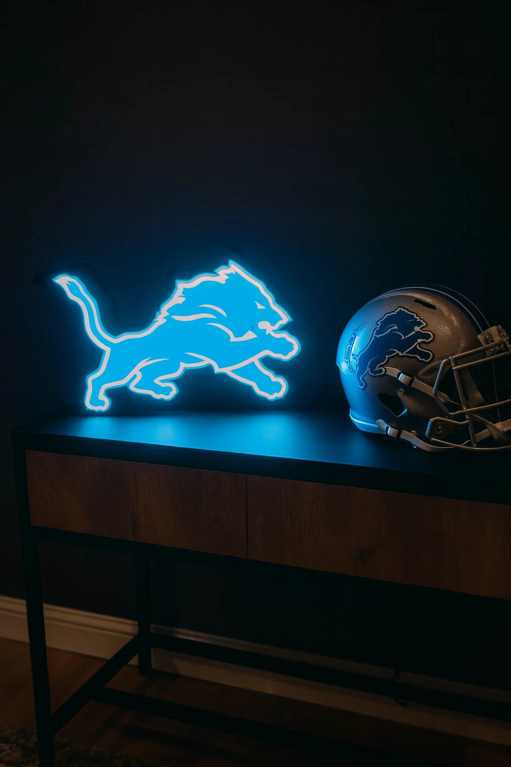 Detroit Lions NFL LED Light Box Sign Lamp USB Powered