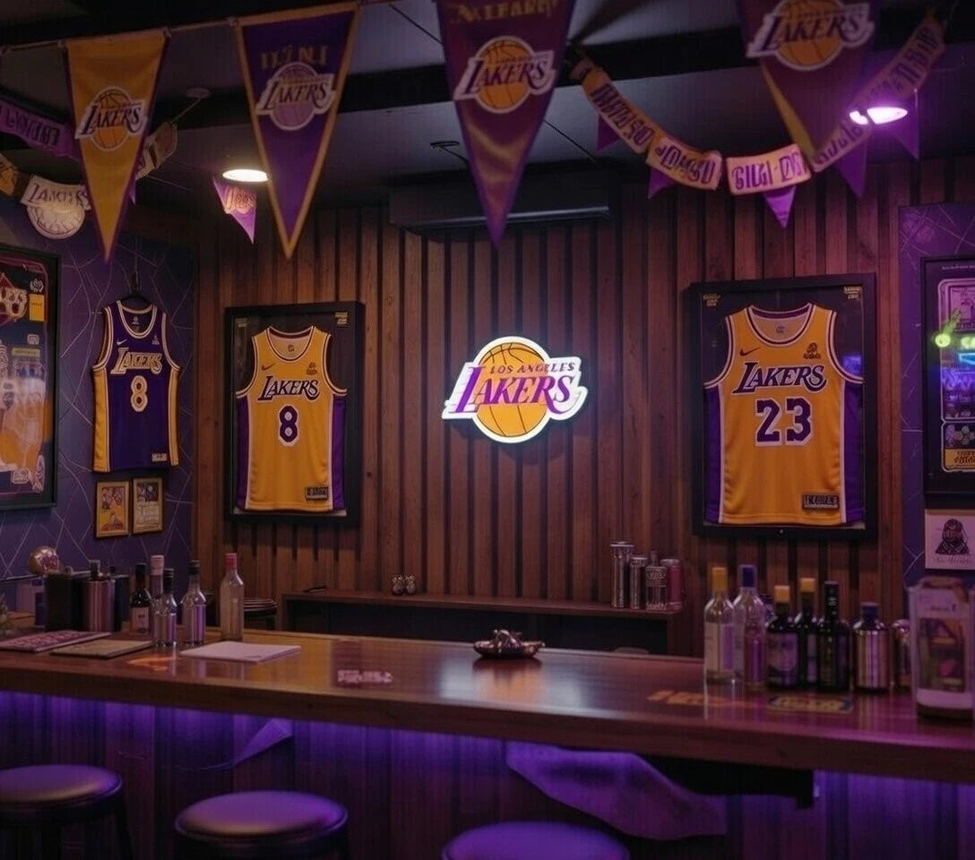 Los Angeles Lakers Led Lightbox NBA Sports Bar Display Wall Sign - USB Powered