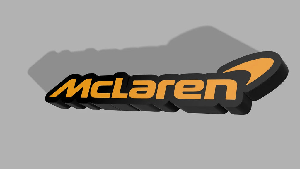 McLaren LED Lightbox Sign Bright Garage Tool Wall Decor F1 USB Powered
