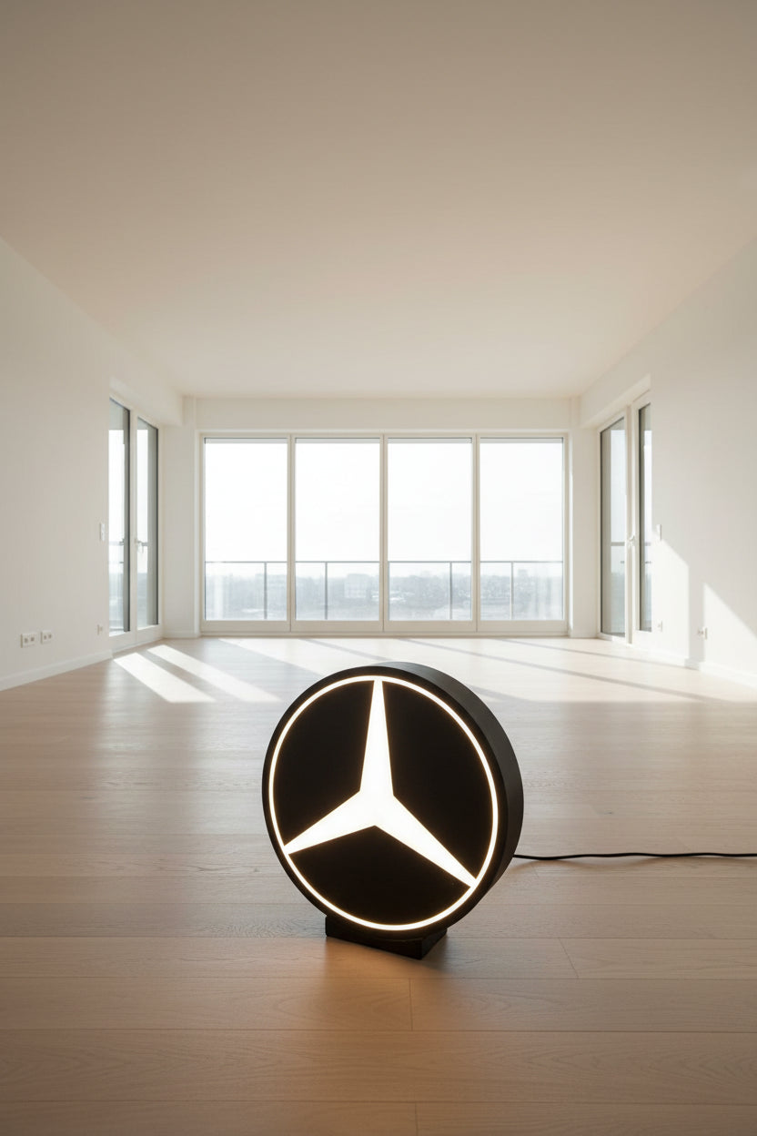 Mercedes Benz LOGO LEDSign Lightbox Garage Tool Wall Deco USB POWERED