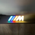 BMW M Logo LED Sign Bright Lightbox Garage Tool Wall Decor USB Powered