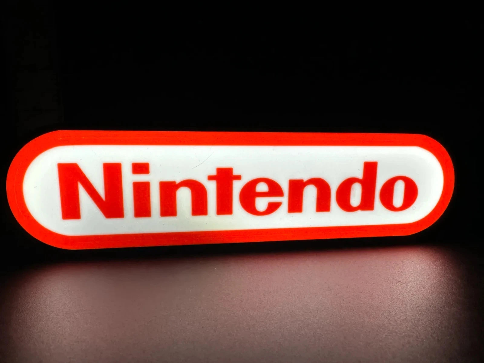 Nintendo LED Sign Logo USB Powered Lamps Lightbox Mancave Collector Gamer