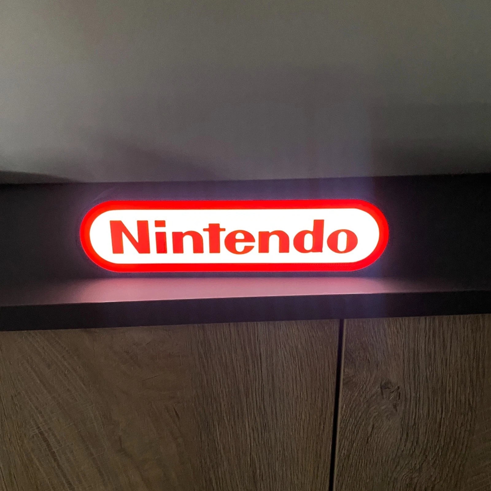 Nintendo LED Sign Logo USB Powered Lamps Lightbox Mancave Collector Gamer