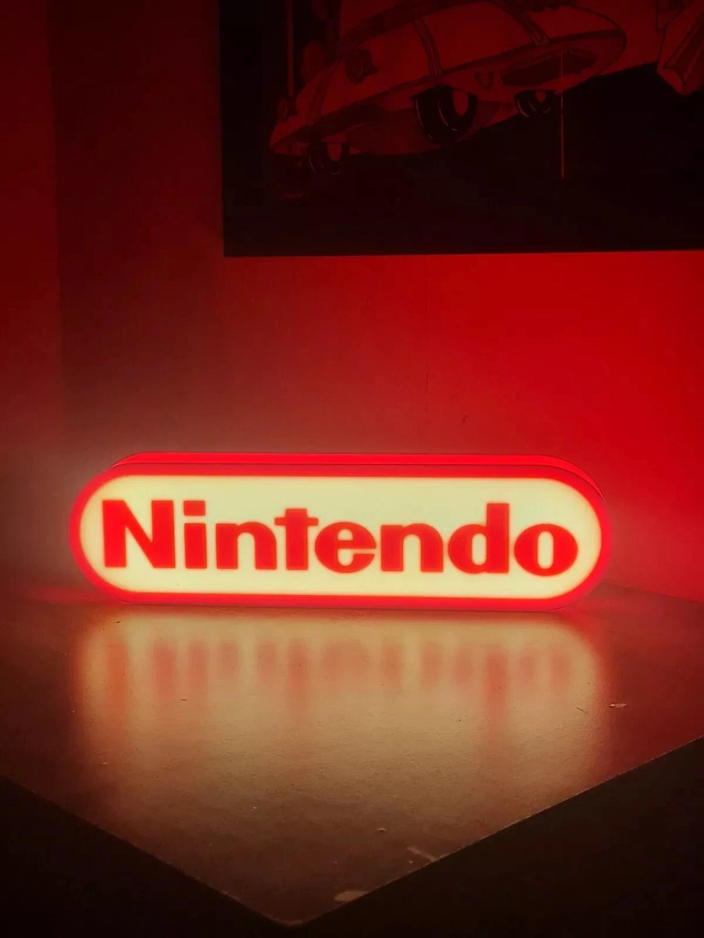 Nintendo USB LED Sign Logo Lamps Lightbox Mancave Collector Gamer - USB Powered