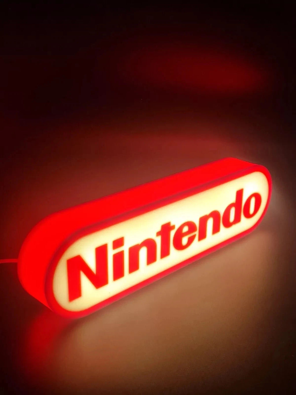 Nintendo USB LED Sign Logo Lamps Lightbox Mancave Collector Gamer - USB Powered