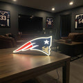 New England Patriots Led Lightbox NFL Team Wall Display Desk Lamp Man Cave