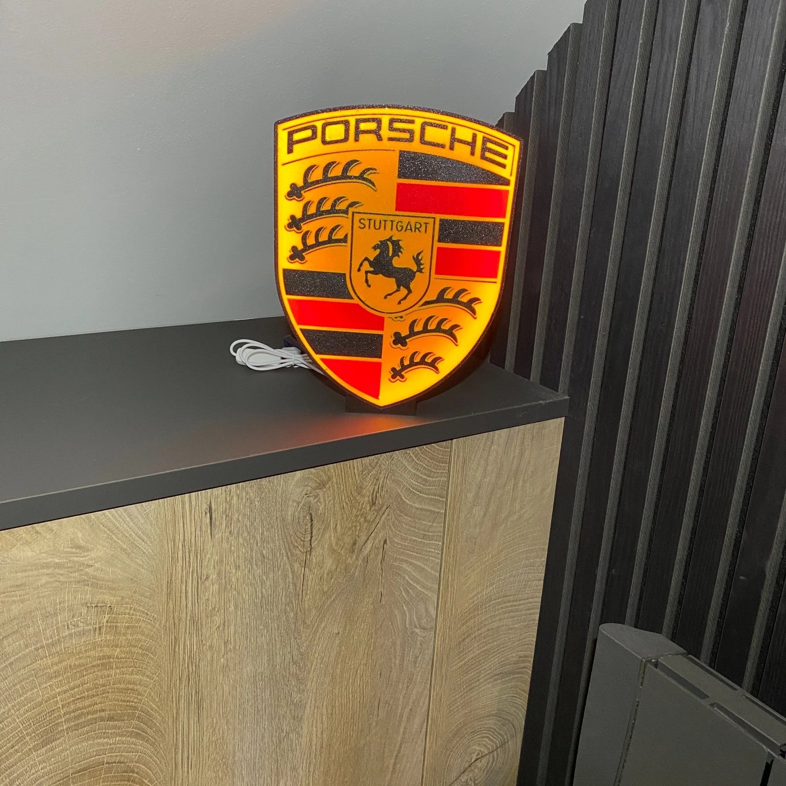 Porsche Light LED Lightbox USB Powered Lamp Car Light
