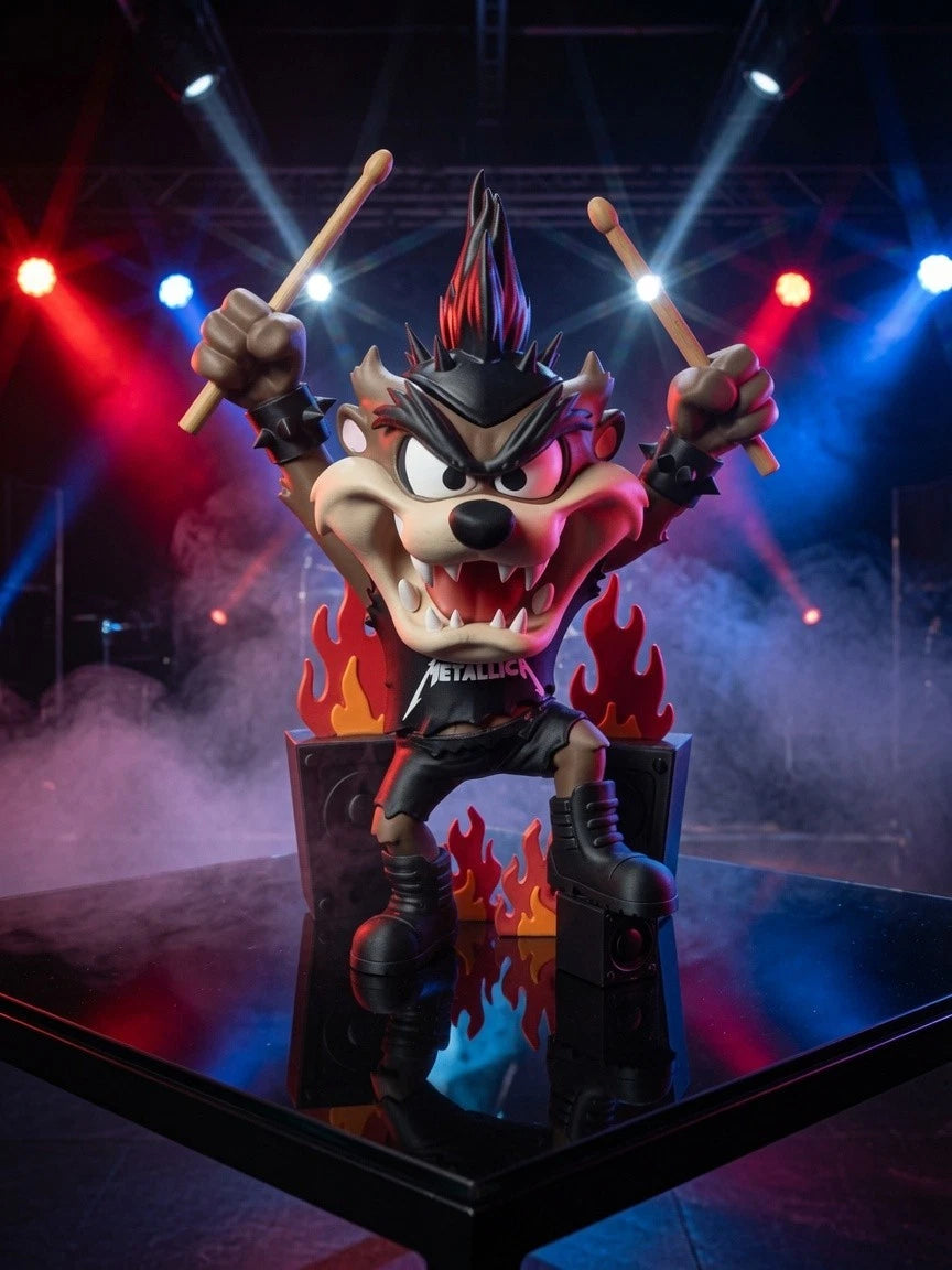 Taz Rockstar Metallica Figure 3D Printed Ornament 35cm Music Cartoon Fan Gift