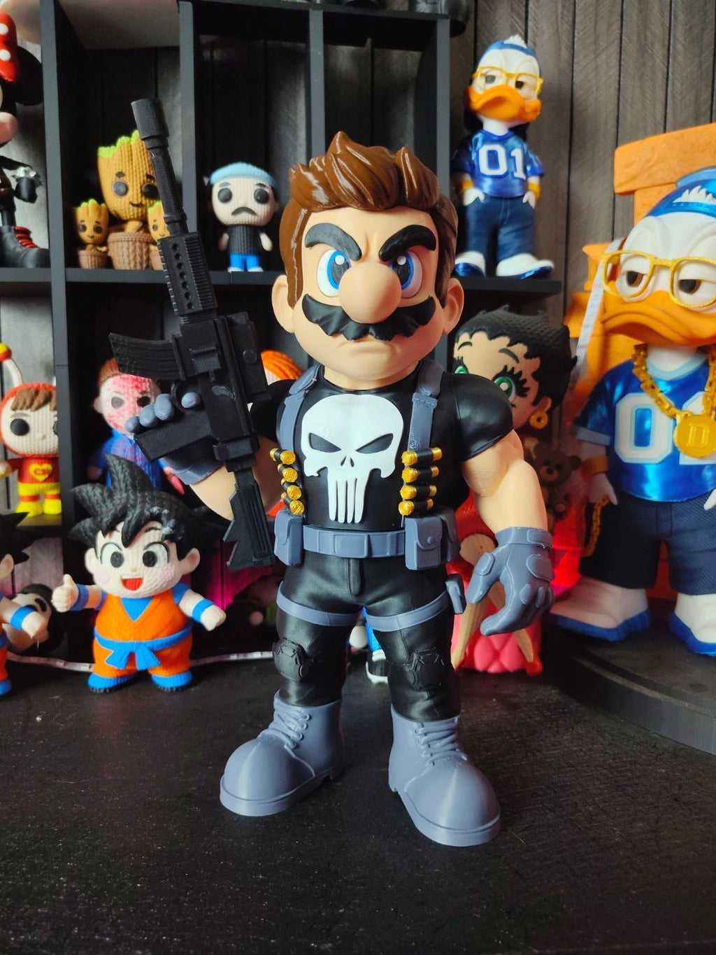 MARIO BROS PUNISHER Figure 3D Printed Ornament 30cm Movie Cartoon Fan Gift