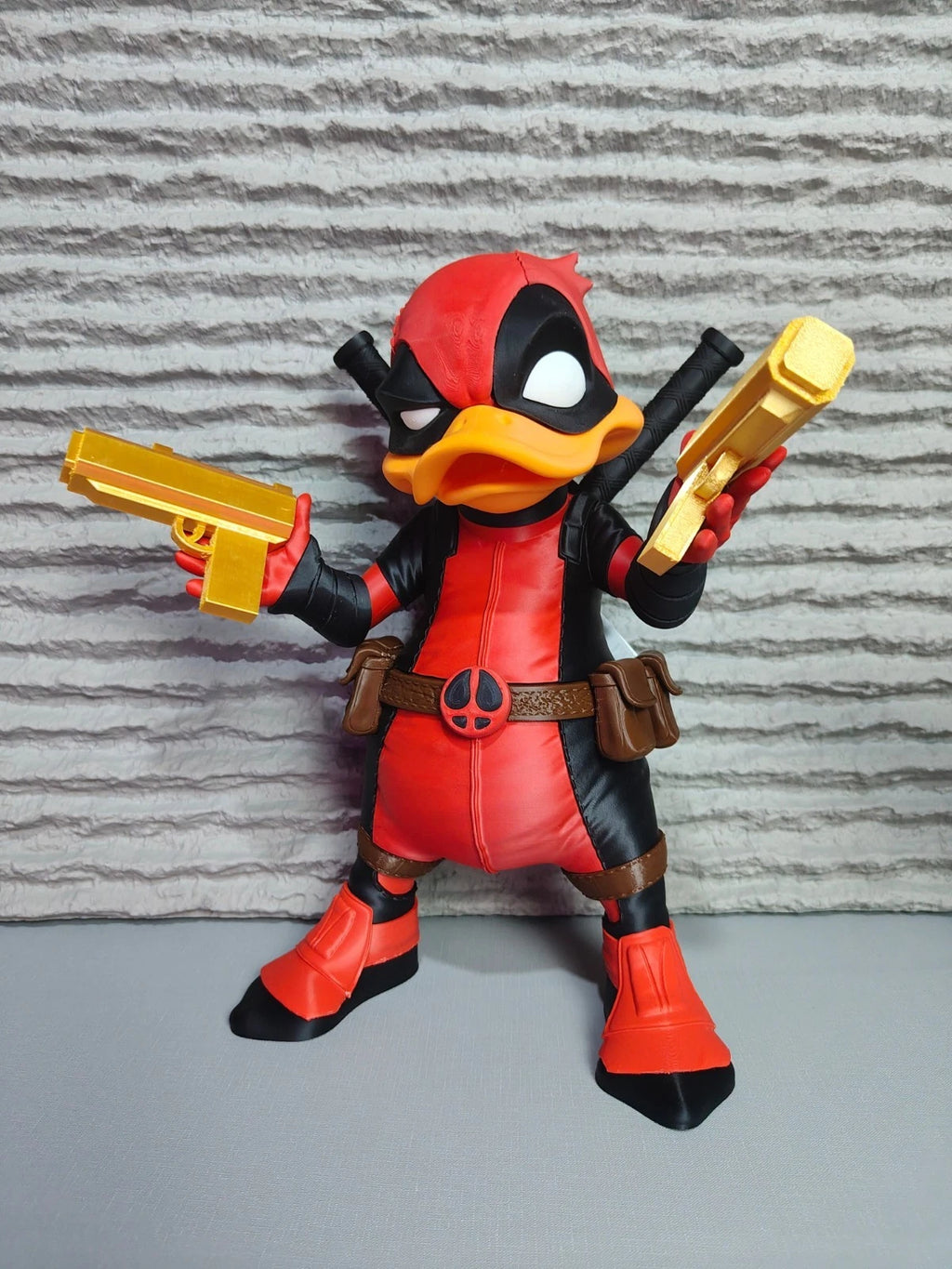 Deadpool Duck Urban Vibe Figure 3D Printed Ornament 35cm Movie Cartoon Fan Gift