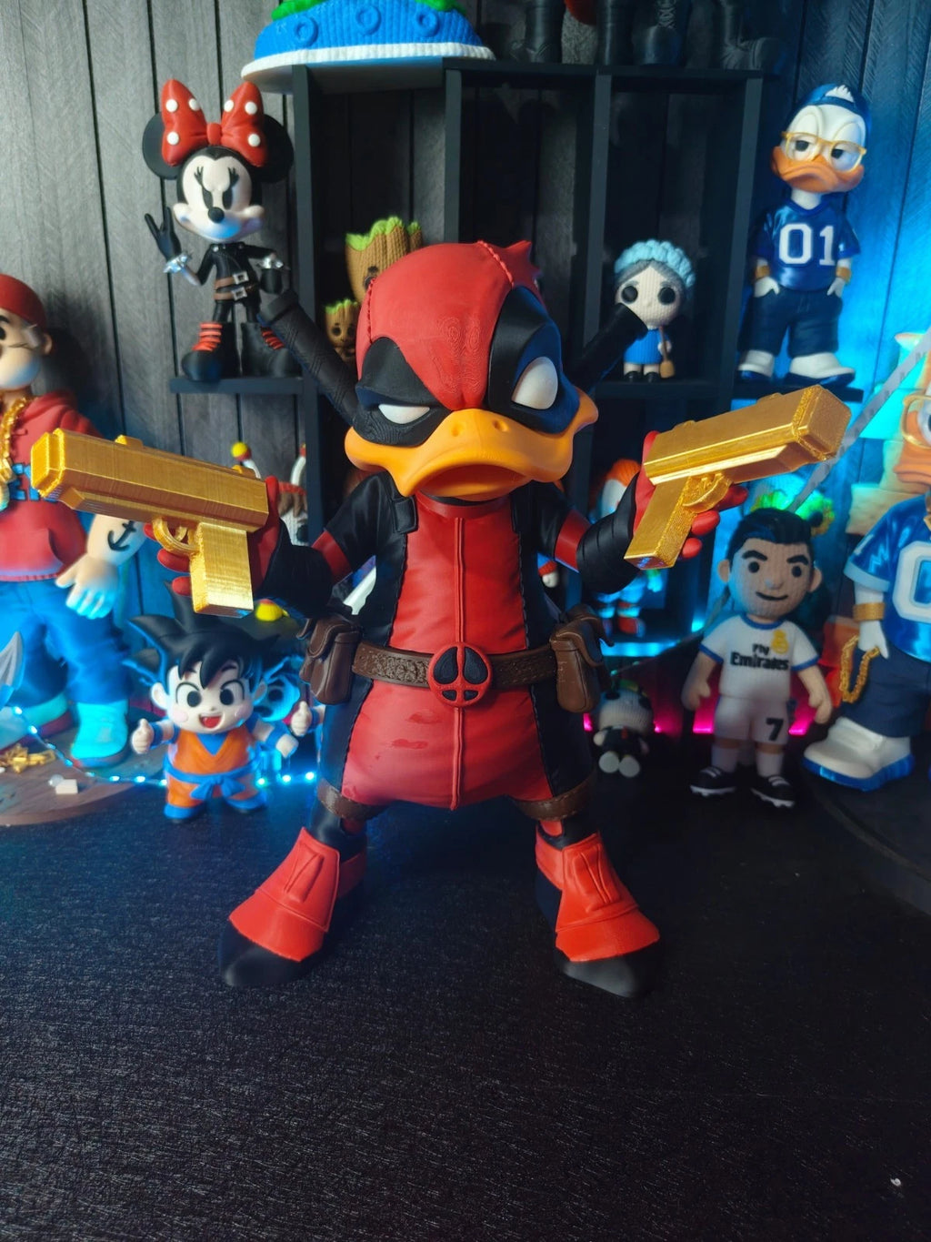 Deadpool Duck Urban Vibe Figure 3D Printed Ornament 35cm Movie Cartoon Fan Gift