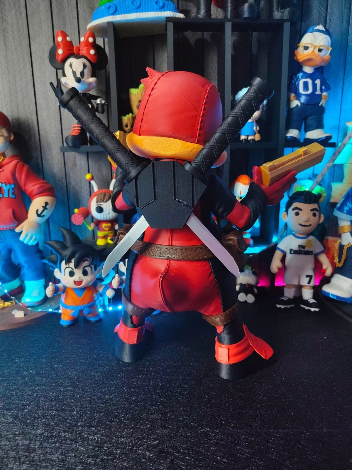 Deadpool Duck Urban Vibe Figure 3D Printed Ornament 35cm Movie Cartoon Fan Gift