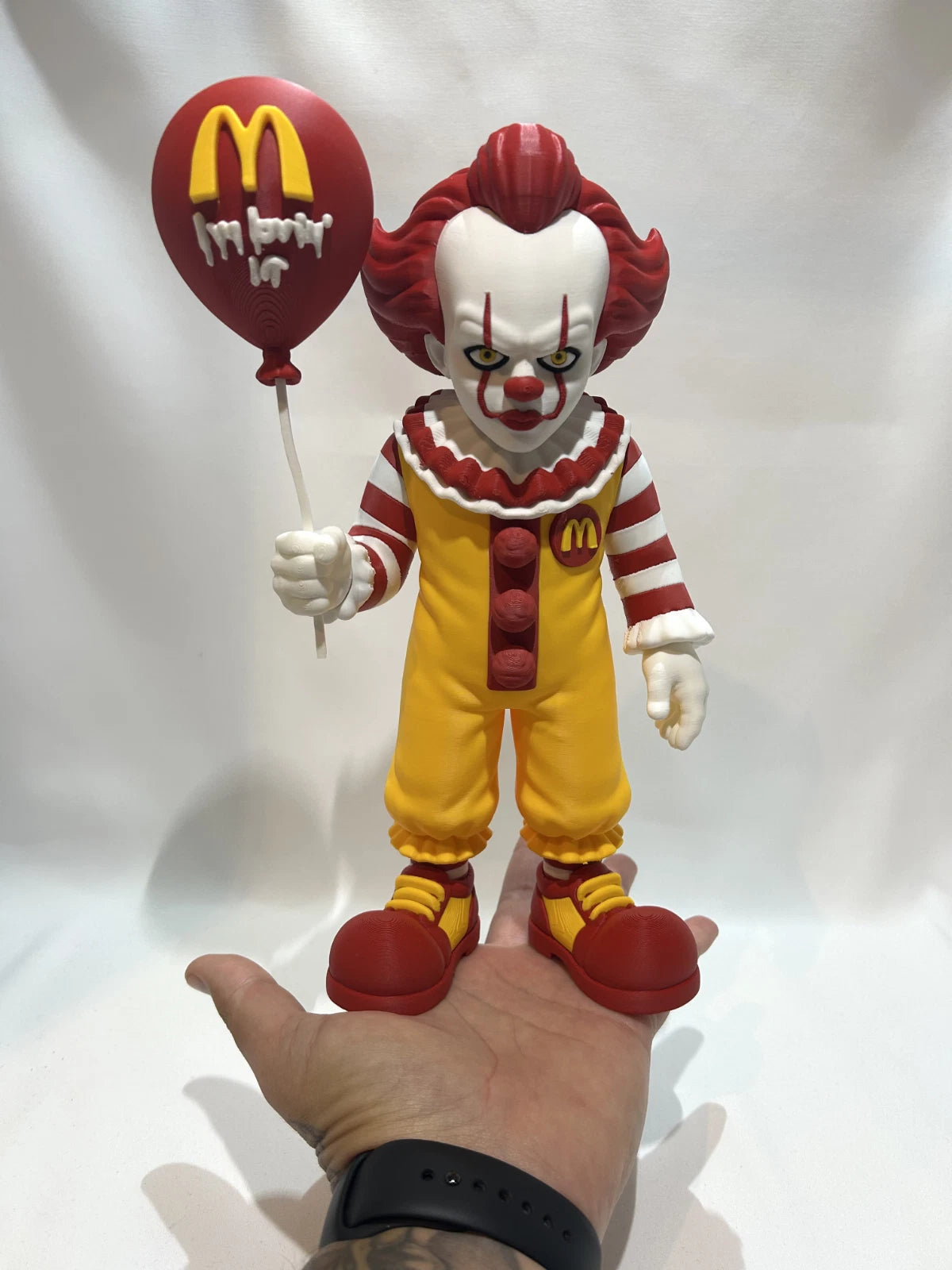 Ronny Mc Pennywise IT mashup 3D Print Ornament 28cm Movie Fan Gift