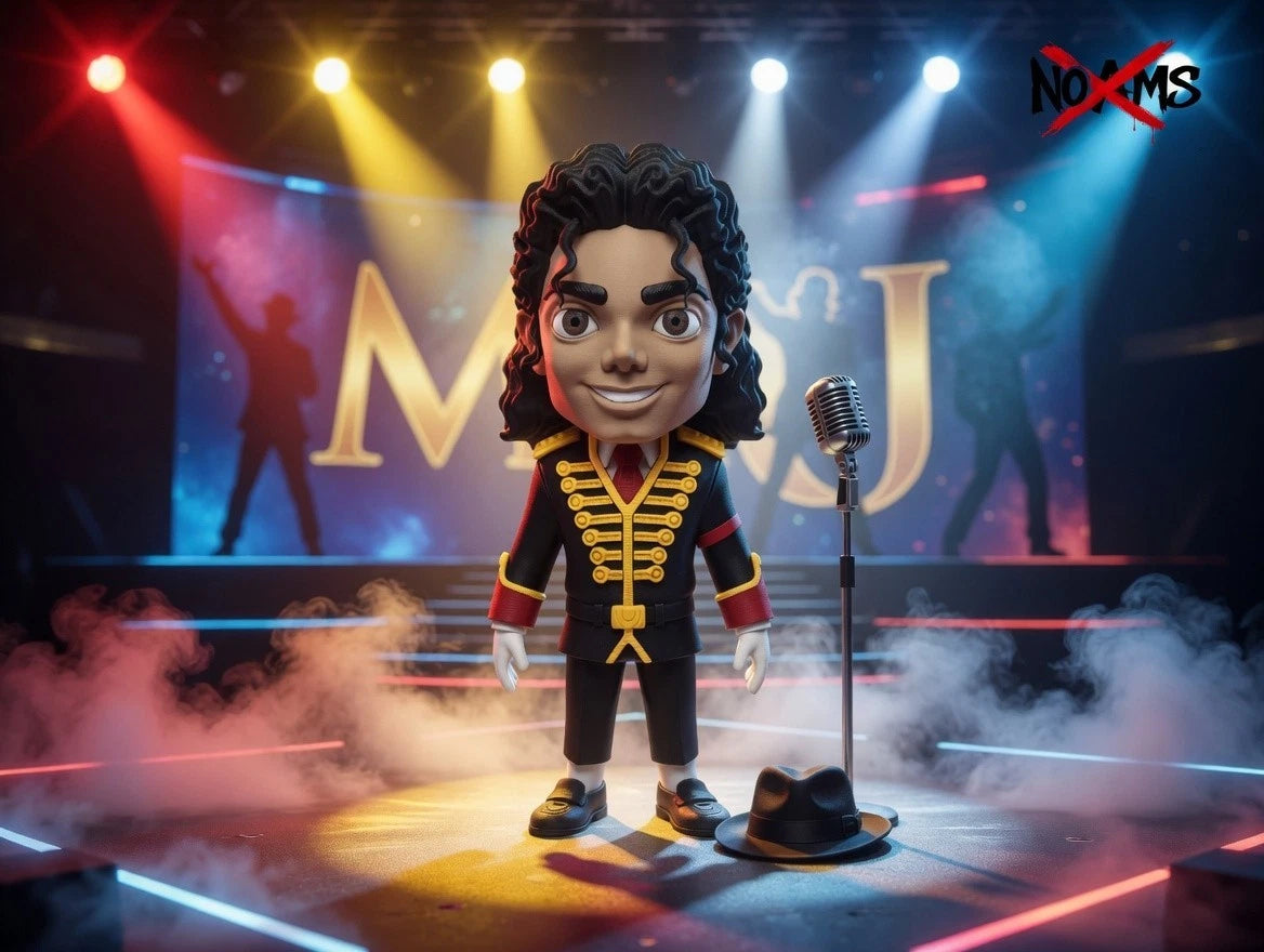 MICHAEL JACKSON – THE KING OF POP 3D Print Ornament 20cm Movie Music Fan Gift  vicks3d (790) Private