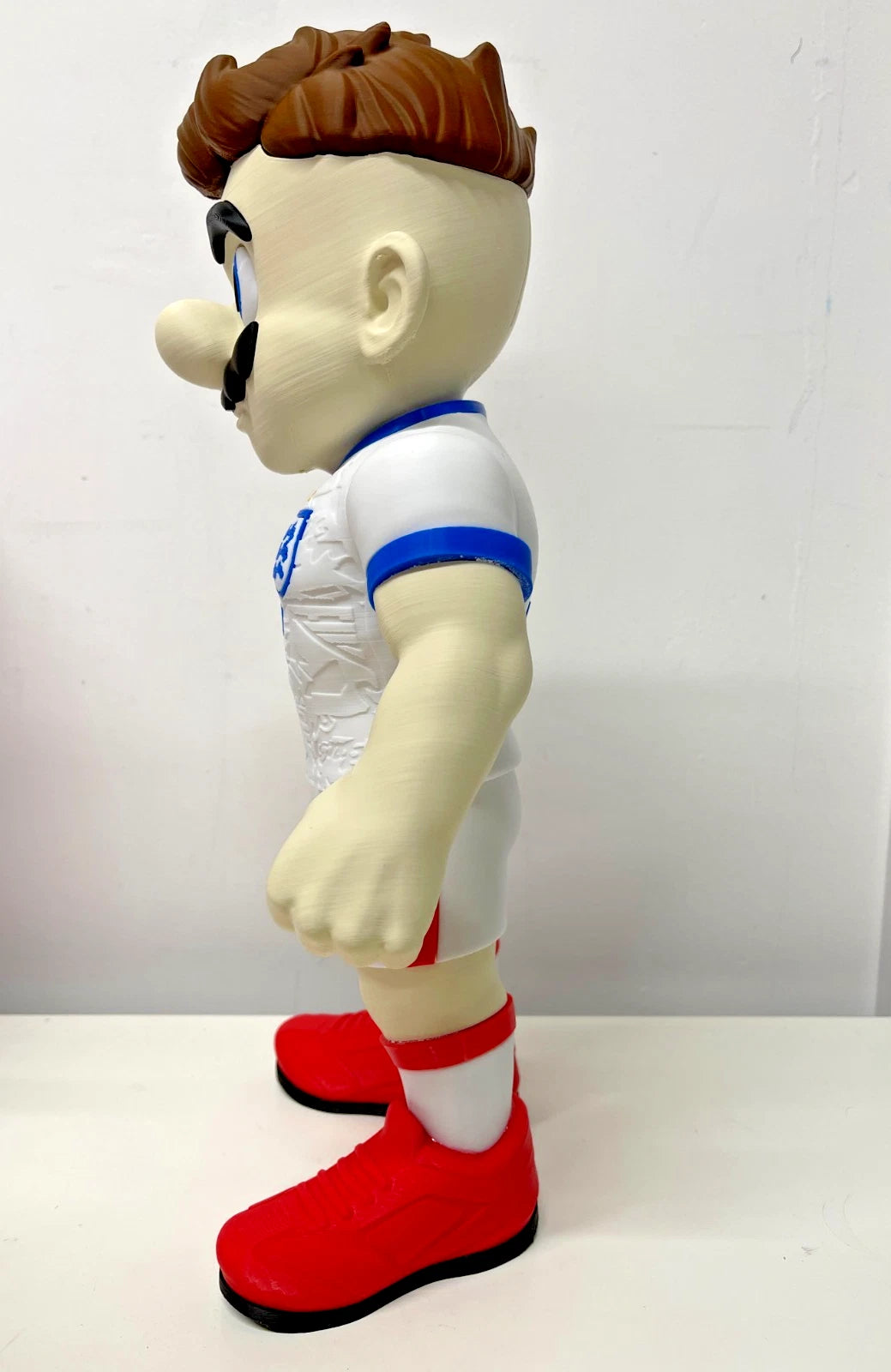 Mario England World Cup Figure 3D Printed Display 35cm Football Soccer Fan Gift