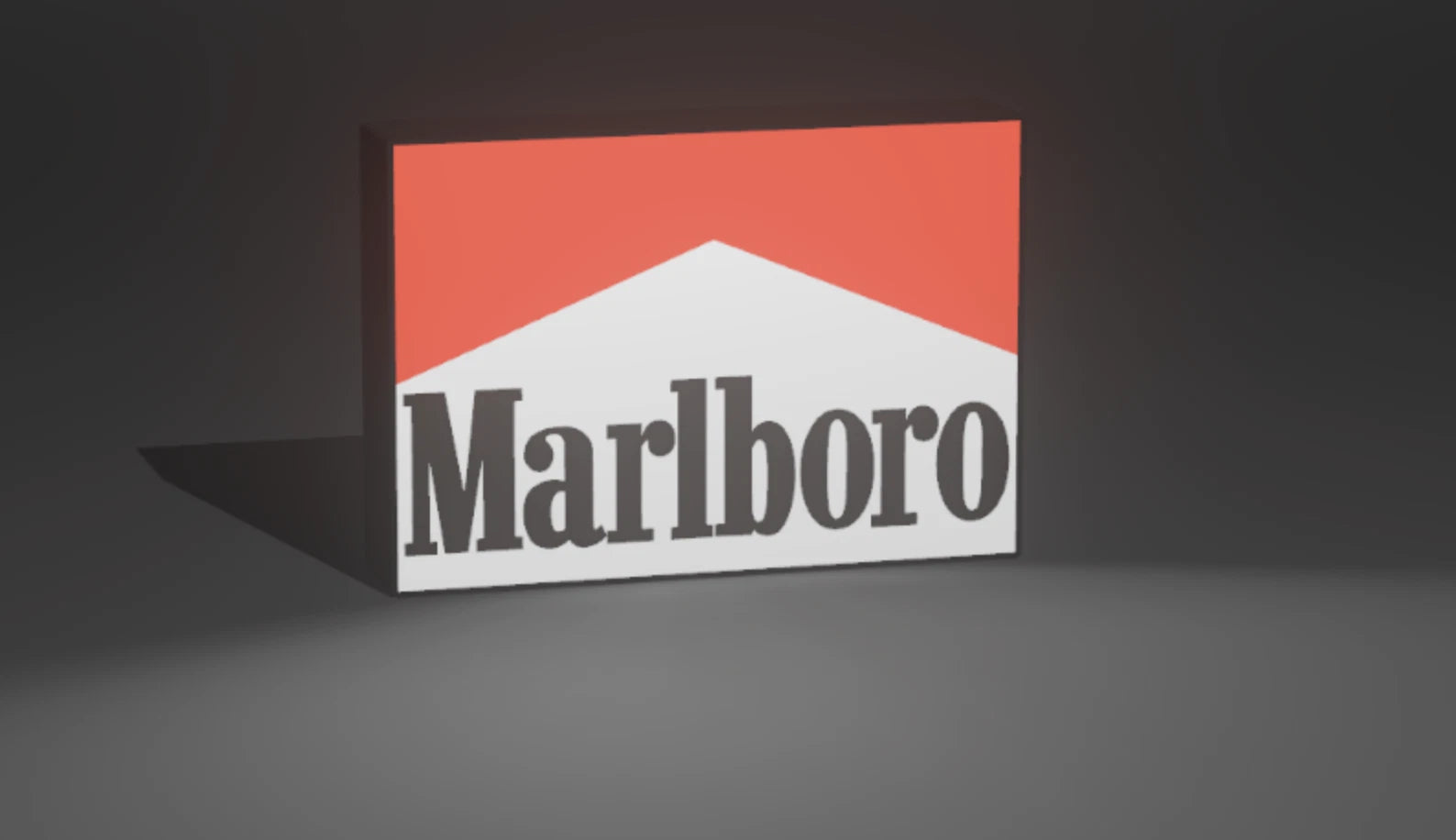 Marlboro F1 Team Sponsored Racing LED Lightbox Light USB Retro Style Decor Lamp Garage