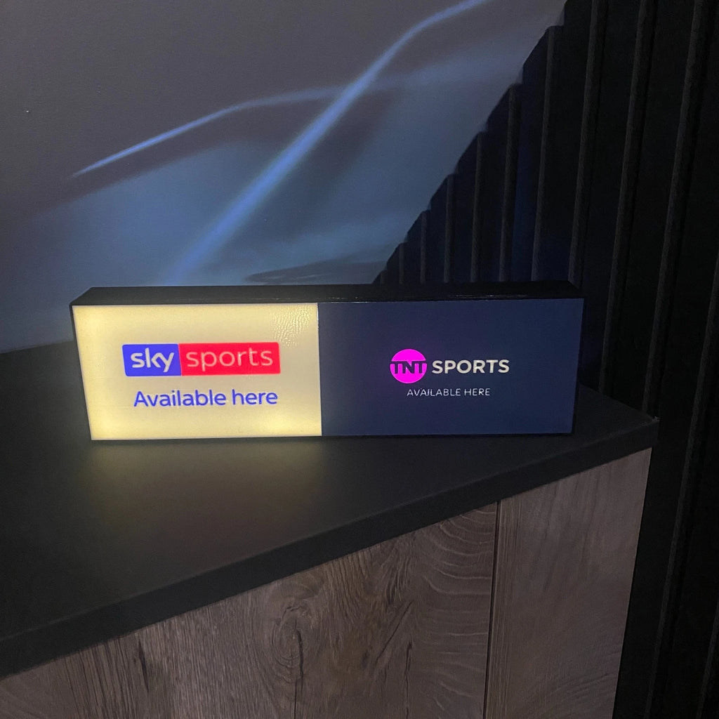 Sky Sports TNT Light Box Gift Novelty Lamp Man Cave Bar Shed Pub Sign Led USB