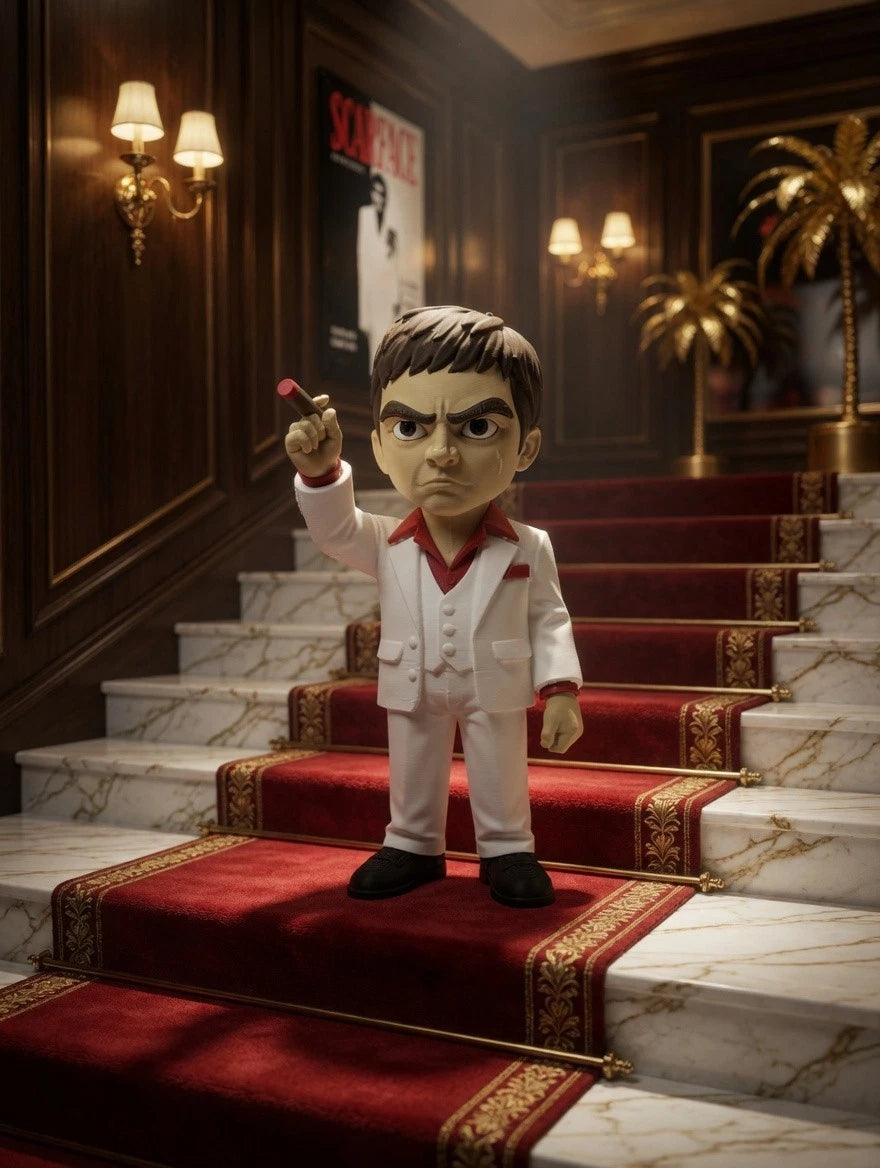 Tony Montana Scarface Figure 3D Print 20cm Movie Fan Gift Man Cave