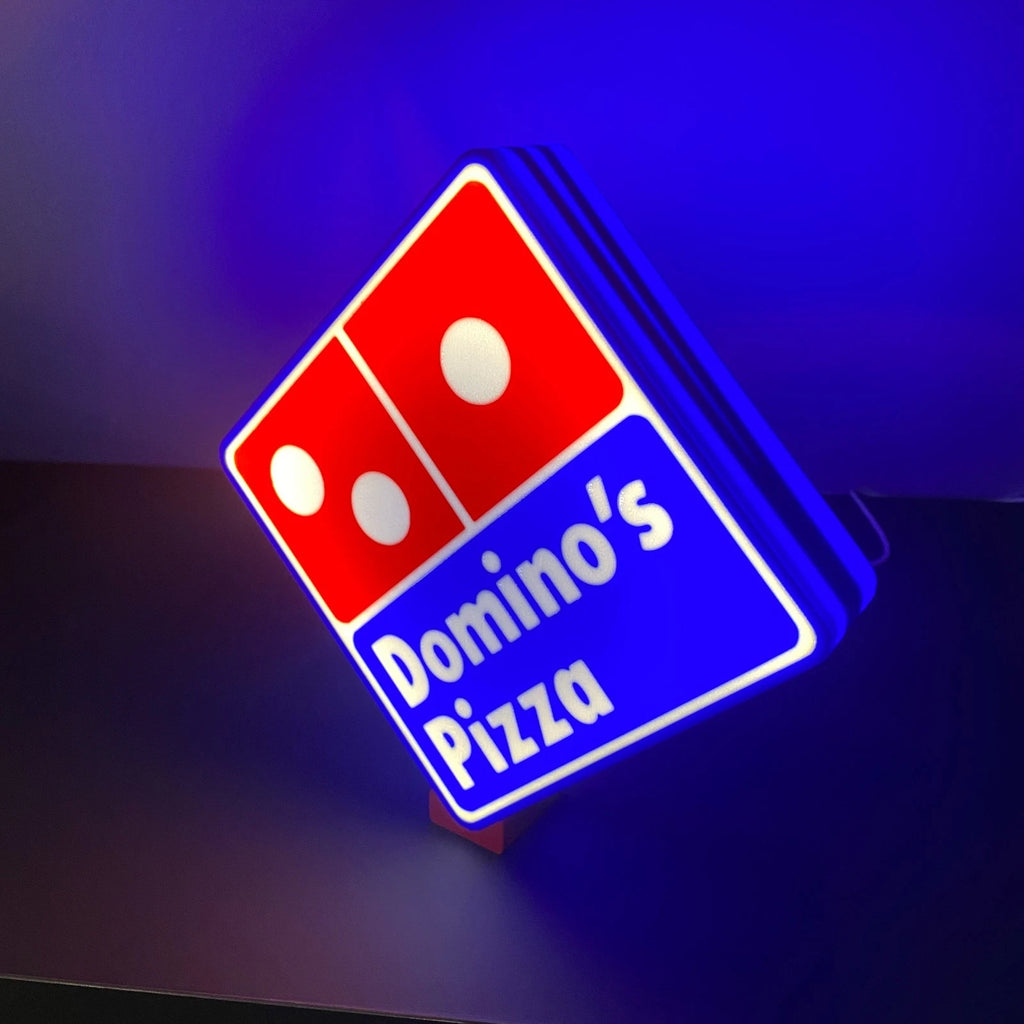Domino's Pizza USB LED Sign Light Box USB Lamp Nightlight Fast Food Fan