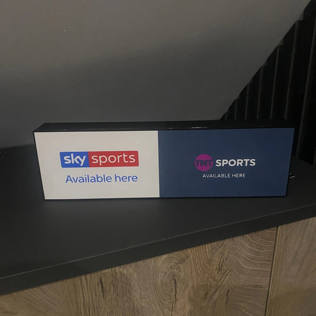 Sky Sports TNT Light Box Gift Novelty Lamp Man Cave Bar Shed Pub Sign Led USB