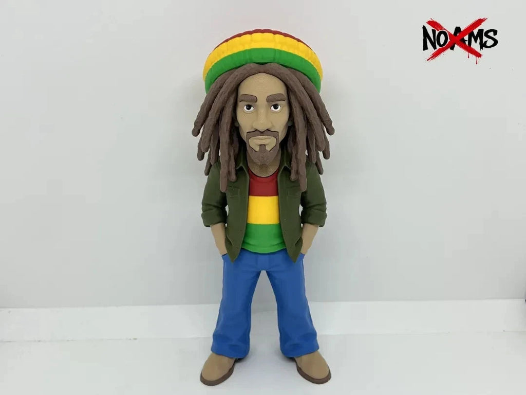 Bob Marley Music Icon Figure 3D Print 20cm TV Movie Fan Gift Office Display