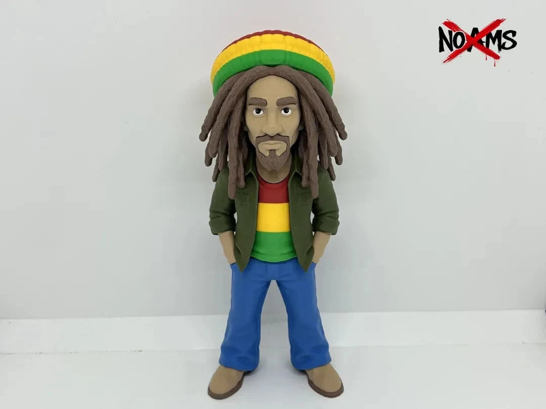 Bob Marley Music Icon Figure 3D Print 20cm TV Movie Fan Gift Office Display