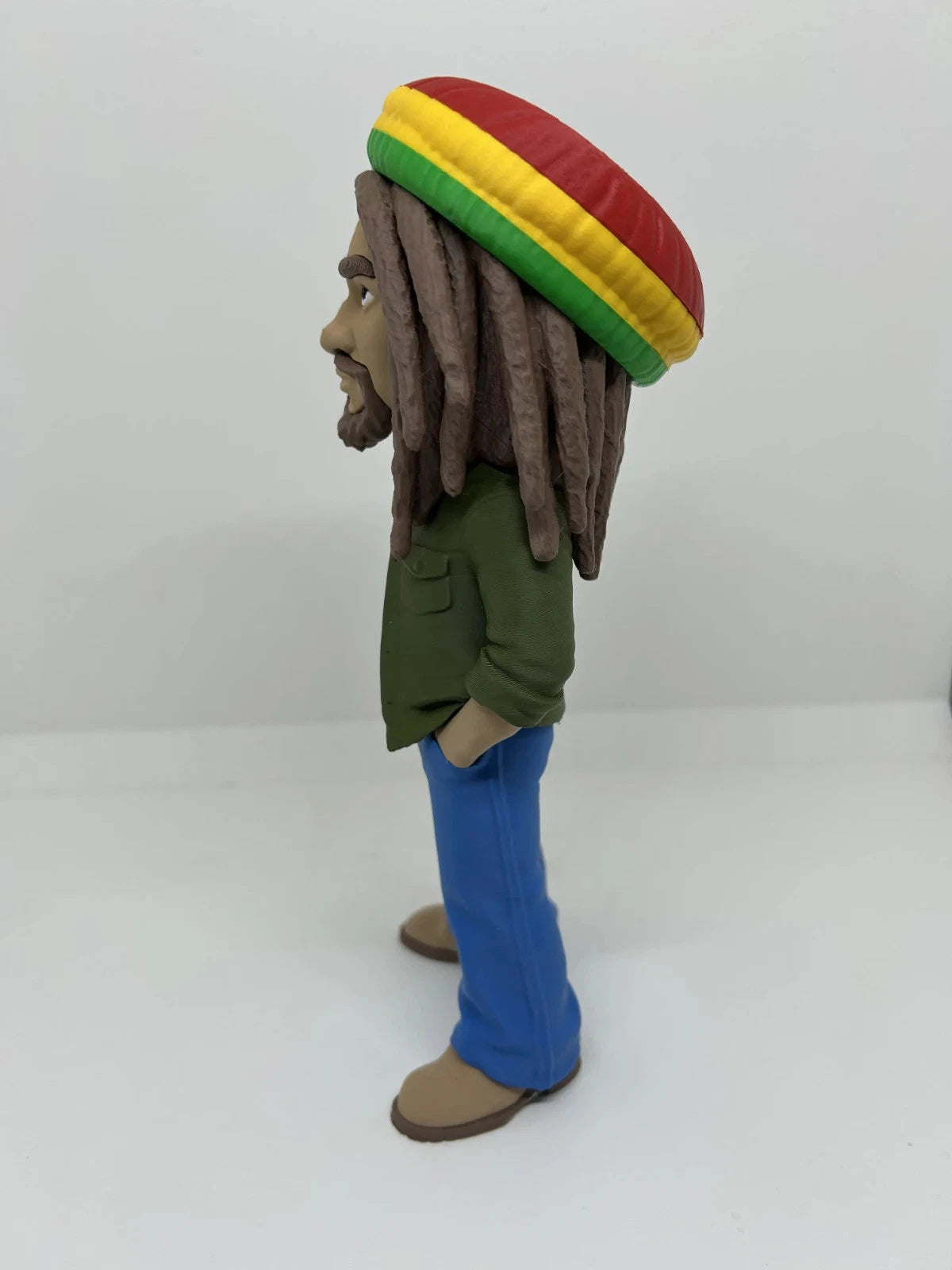 Bob Marley Music Icon Figure 3D Print 20cm TV Movie Fan Gift Office Display
