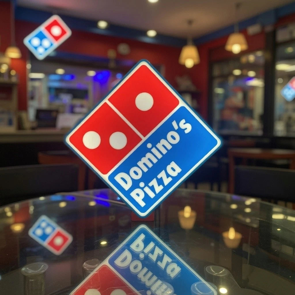 Domino's Pizza USB LED Sign Light Box USB Lamp Nightlight Fast Food Fan