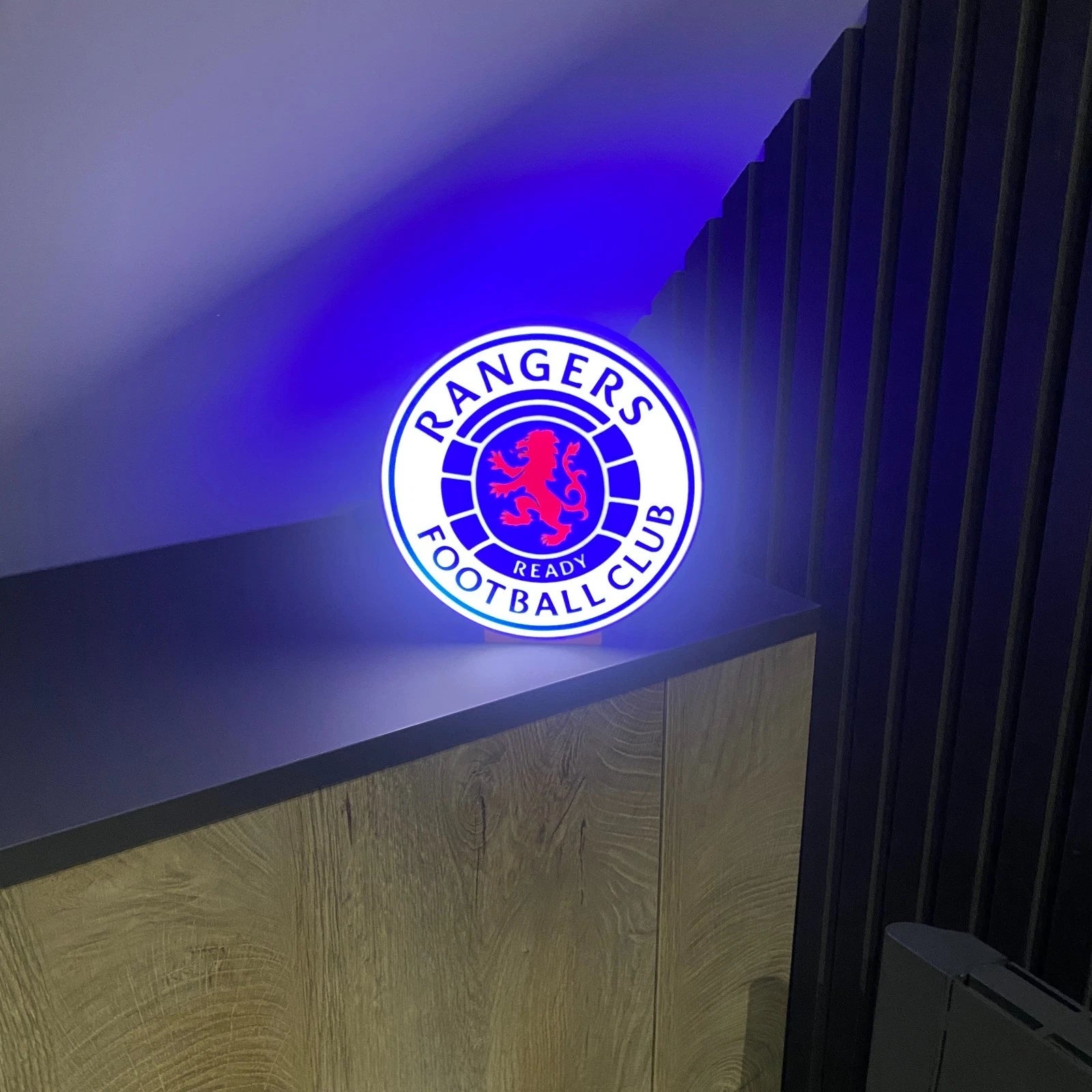 Glasgow Rangers LED Lightbox Nightlight USB Powered LED Lamp ,Man Cave, Bar