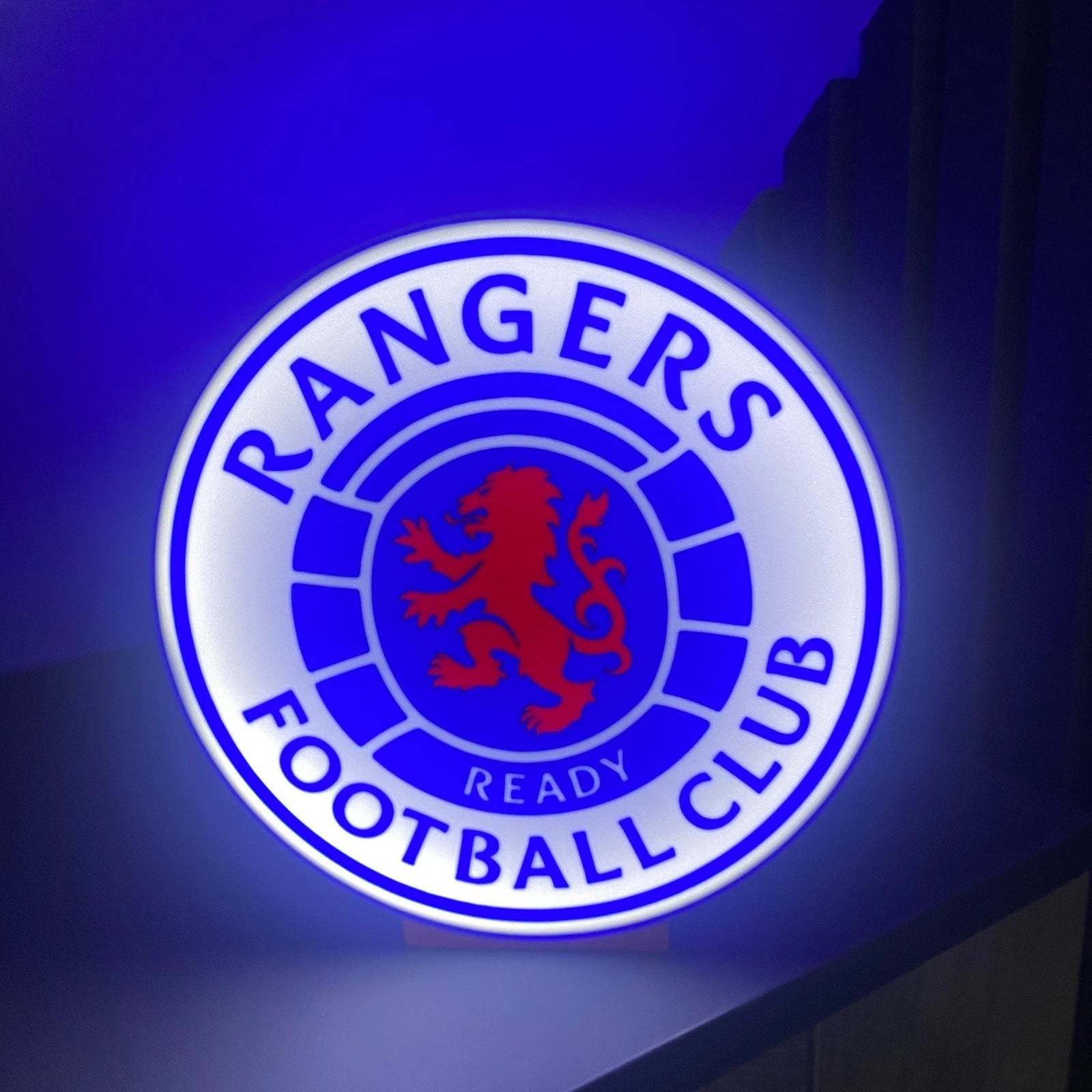 Glasgow Rangers LED Lightbox Nightlight USB Powered LED Lamp ,Man Cave, Bar