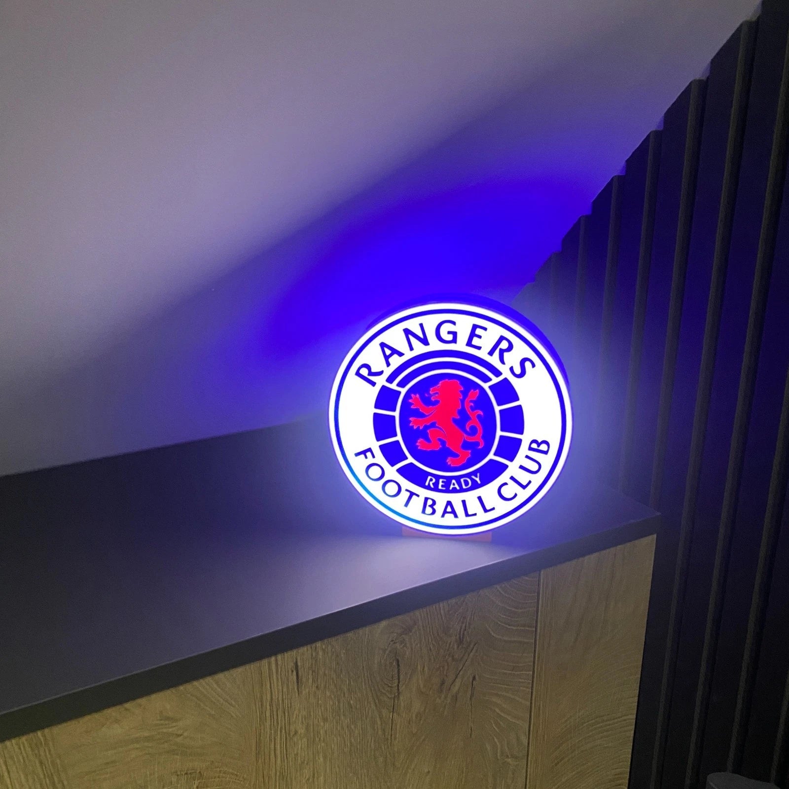 Glasgow Rangers LED Lightbox Nightlight USB Powered LED Lamp ,Man Cave, Bar